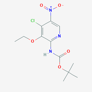 tert-Butyl (4-chloro-3-ethoxy-5-nitropyridin-2-yl)carbamate