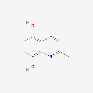 molecular formula C10H9NO2 B13087775 2-Methylquinoline-5,8-diol 