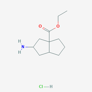 Ethyl 2-aminooctahydropentalene-3A-carboxylate hcl