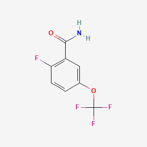 molecular formula C8H5F4NO2 B1308784 2-Fluoro-5-(trifluoromethoxy)benzamide CAS No. 886498-17-5