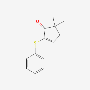 5,5-Dimethyl-2-(phenylthio)cyclopent-2-enone