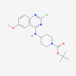 tert-Butyl 4-((2-chloro-6-methoxyquinazolin-4-yl)amino)piperidine-1-carboxylate