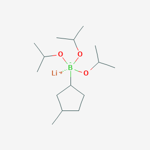 molecular formula C15H32BLiO3 B13087856 Lithium triisopropoxy(3-methylcyclopentyl)borate 