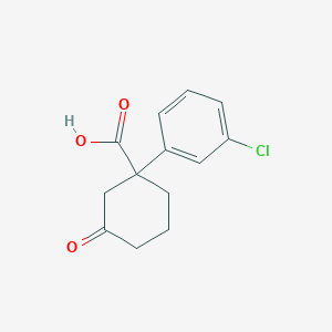 1-(3-Chlorophenyl)-3-oxocyclohexanecarboxylic acid