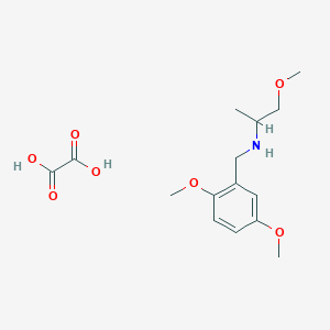 molecular formula C15H23NO7 B13087869 (2,5-Dimethoxy-benzyl)-(2-methoxy-1-methyl-ethyl)-amine oxalate 