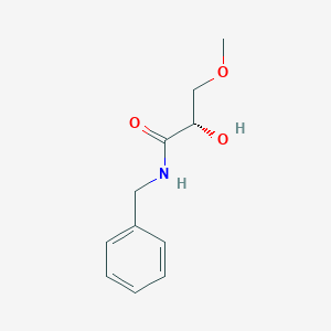 molecular formula C11H15NO3 B13087871 (S)-N-Benzyl-2-hydroxy-3-methoxypropanamide 