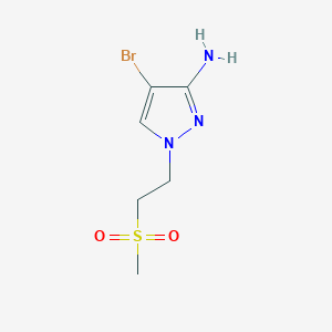 4-Bromo-1-(2-methanesulfonylethyl)-1H-pyrazol-3-amine