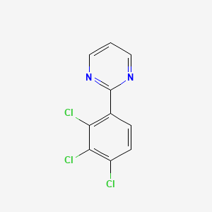 molecular formula C10H5Cl3N2 B13087911 2-(2,3,4-Trichlorophenyl)pyrimidine 