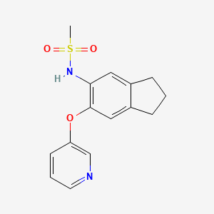 N-(6-(Pyridin-3-yloxy)-2,3-dihydro-1H-inden-5-yl)methanesulfonamide