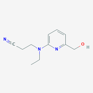 3-(Ethyl(6-(hydroxymethyl)pyridin-2-yl)amino)propanenitrile