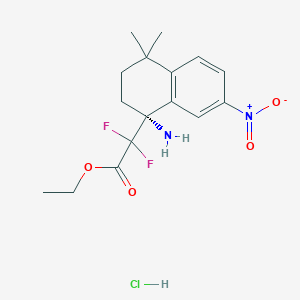 (R)-Ethyl 2-(1-amino-4,4-dimethyl-7-nitro-1,2,3,4-tetrahydronaphthalen-1-yl)-2,2-difluoroacetate hydrochloride