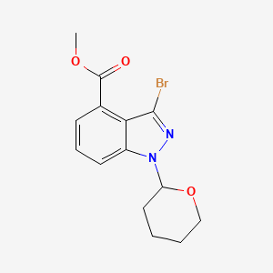 methyl 3-bromo-1-(tetrahydro-2H-pyran-2-yl)-1H-indazole-4-carboxylate