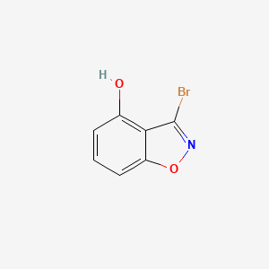 molecular formula C7H4BrNO2 B13088055 3-Bromobenzo[d]isoxazol-4-ol 