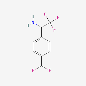 1-(4-(Difluoromethyl)phenyl)-2,2,2-trifluoroethanamine