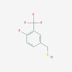 [4-Fluoro-3-(trifluoromethyl)phenyl]methanethiol