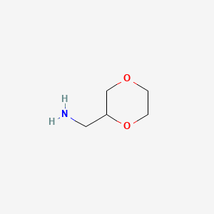molecular formula C5H11NO2 B1308812 1,4-Dioxan-2-ylmethanamine CAS No. 88277-83-2