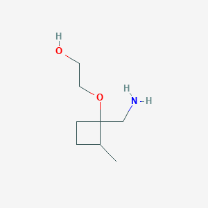 2-[1-(Aminomethyl)-2-methylcyclobutoxy]ethan-1-ol