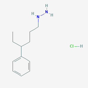 (4-Phenylhexyl)hydrazine hydrochloride