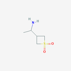 3-(1-Aminoethyl)-1lambda6-thietane-1,1-dione