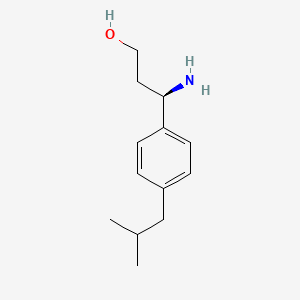 (3R)-3-Amino-3-[4-(2-methylpropyl)phenyl]propan-1-OL