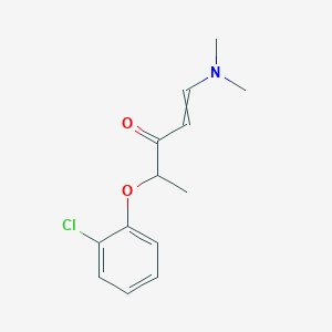 molecular formula C13H16ClNO2 B1308821 4-(2-Chlorophenoxy)-1-(dimethylamino)pent-1-en-3-one 