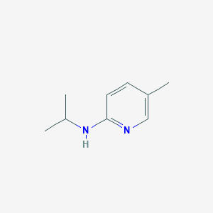 molecular formula C9H14N2 B13088220 N-Isopropyl-5-methylpyridin-2-amine 