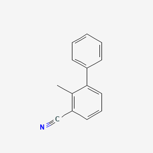 molecular formula C14H11N B13088235 2-Methyl-[1,1'-biphenyl]-3-carbonitrile 