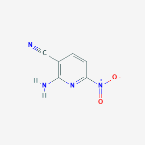 molecular formula C6H4N4O2 B13088256 2-Amino-6-nitronicotinonitrile 