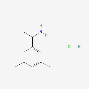 1-(3-Fluoro-5-methylphenyl)propan-1-amine hydrochloride