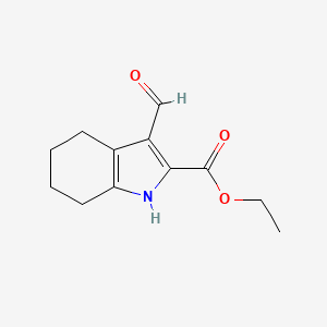 Ethyl 3-formyl-4,5,6,7-tetrahydro-1H-indole-2-carboxylate