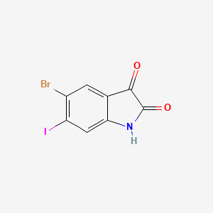 1H-Indole-2,3-dione, 5-bromo-6-iodo-