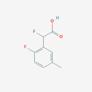 2-Fluoro-2-(2-fluoro-5-methylphenyl)acetic acid