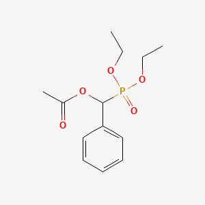 molecular formula C13H19O5P B13088316 (Diethoxyphosphoryl)(phenyl)methyl acetate CAS No. 16153-59-6