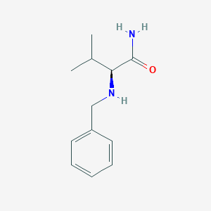 molecular formula C12H18N2O B13088330 N-BenzylL-Valinamide 