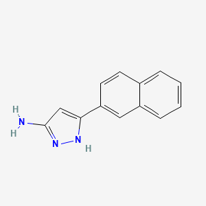 molecular formula C13H11N3 B1308837 5-(2-萘基)-1H-吡唑-3-胺 CAS No. 209224-90-8