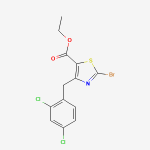 Ethyl 2-bromo-4-(2,4-dichlorobenzyl)thiazole-5-carboxylate