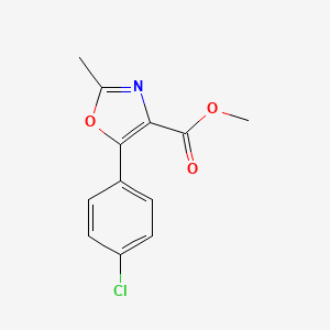 Methyl 5-(4-chlorophenyl)-2-methyloxazole-4-carboxylate