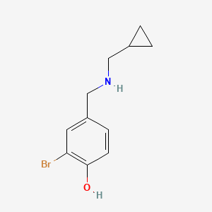 2-Bromo-4-(((cyclopropylmethyl)amino)methyl)phenol