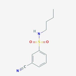 molecular formula C11H14N2O2S B13088462 N-butyl-3-cyanobenzenesulfonamide CAS No. 1016493-25-6