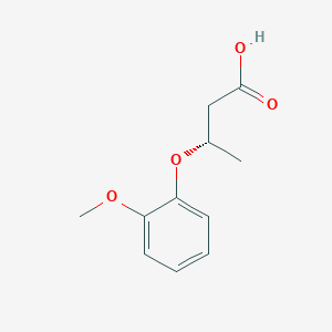 molecular formula C11H14O4 B13088473 (S)-3-(2-Methoxyphenoxy)butanoic acid CAS No. 1416444-96-6