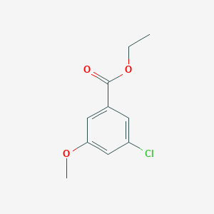 molecular formula C10H11ClO3 B13088475 Ethyl 3-chloro-5-methoxybenzoate 