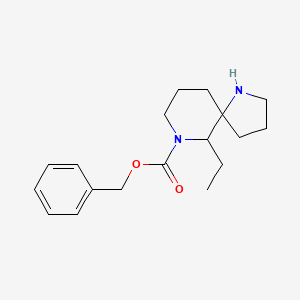 molecular formula C18H26N2O2 B13088497 Benzyl 6-ethyl-1,7-diazaspiro[4.5]decane-7-carboxylate 