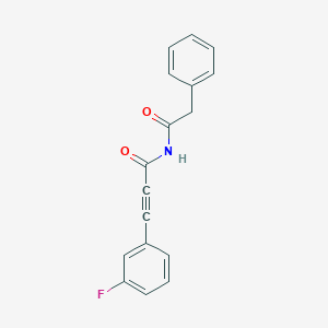 3-(3-Fluorophenyl)-N-(2-phenylacetyl)propiolamide