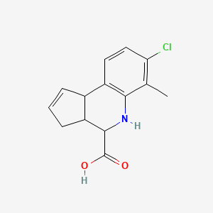 molecular formula C14H14ClNO2 B1308851 7-chloro-6-methyl-3a,4,5,9b-tetrahydro-3H-cyclopenta[c]quinoline-4-carboxylic acid CAS No. 312713-96-5