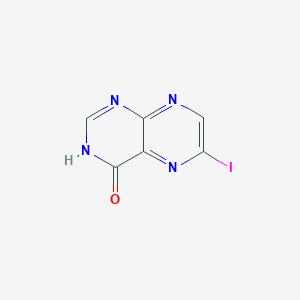 molecular formula C6H3IN4O B13088513 6-Iodopteridin-4-ol CAS No. 1260859-55-9