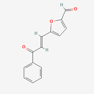 molecular formula C14H10O3 B1308852 5-(3-氧代-3-苯基-1-丙烯基)-2-糠醛 CAS No. 6575-75-3