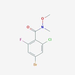 4-Bromo-2-chloro-6-fluoro-N-methoxy-N-methylbenzamide