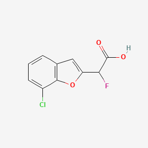 2-(7-Chloro-1-benzofuran-2-yl)-2-fluoroacetic acid