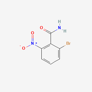 molecular formula C7H5BrN2O3 B13088599 2-Bromo-6-nitrobenzamide CAS No. 107485-65-4