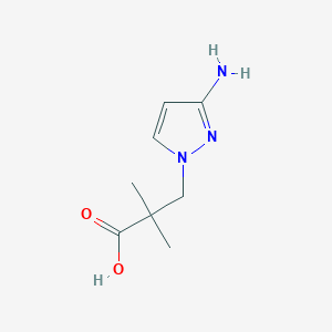 3-(3-amino-1H-pyrazol-1-yl)-2,2-dimethylpropanoic acid